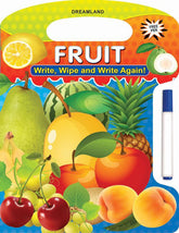 Dreamland Write and Wipe Book - Fruit - An Early Learning Book For Kids (English)
